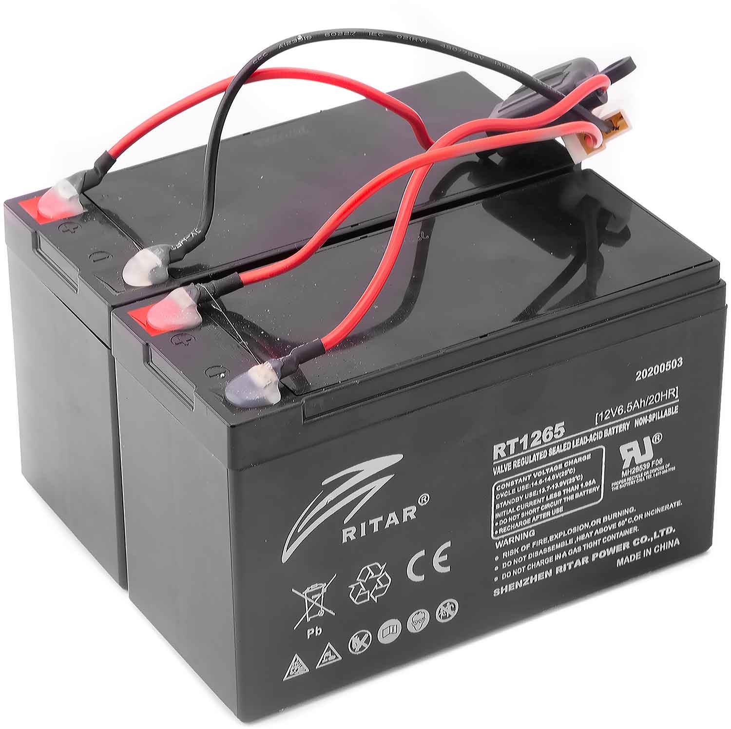 Lead battery 24V 6,5 Ah (SET) SCOTEX by SXT - the onlineshop for emobility,  accessories and spare parts